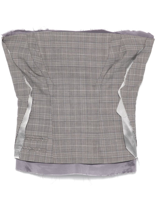 Wool blend corset