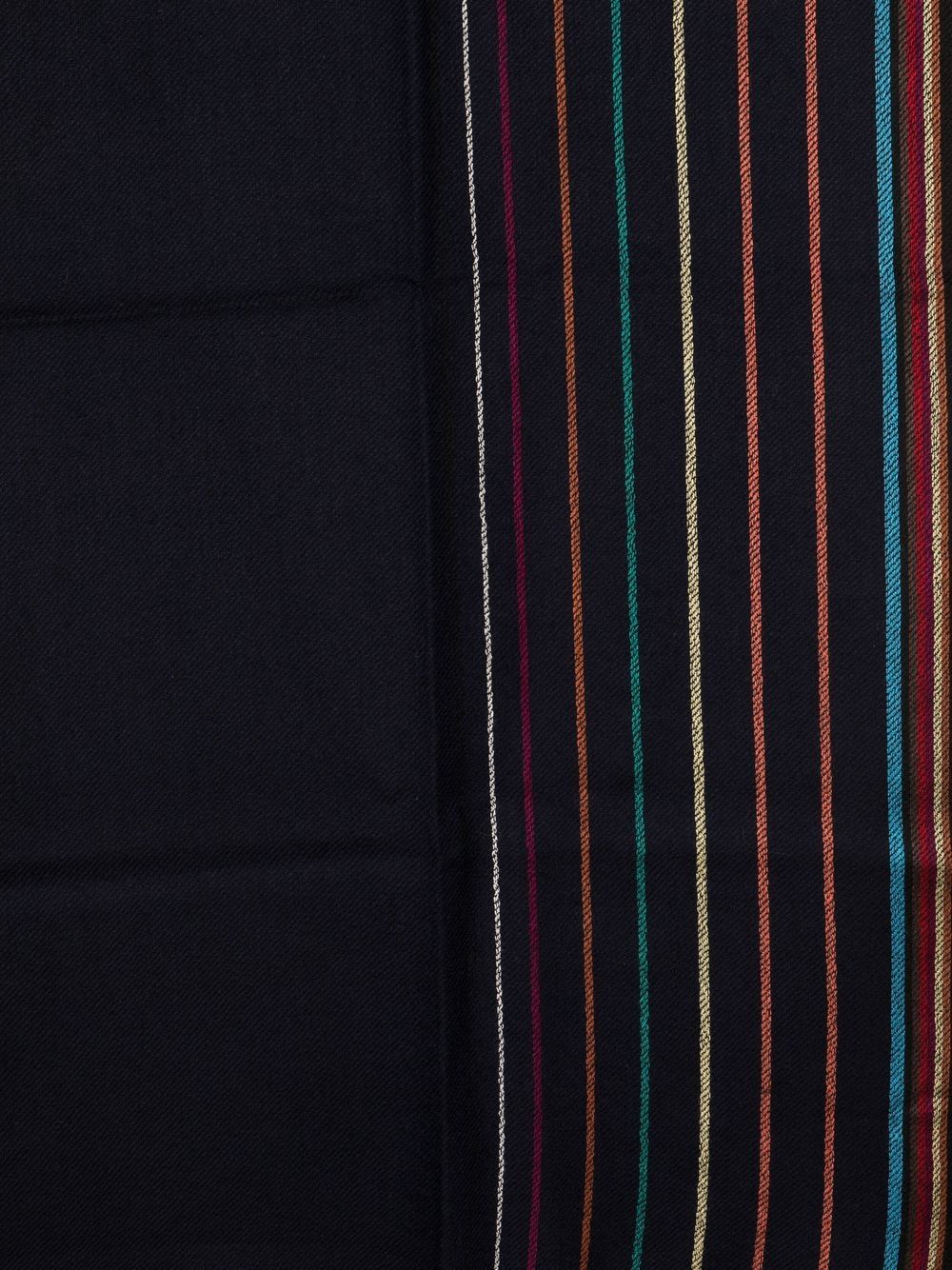 Striped wool scarf