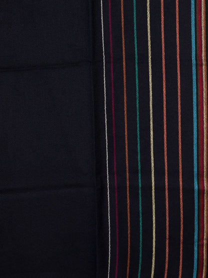 Striped wool scarf