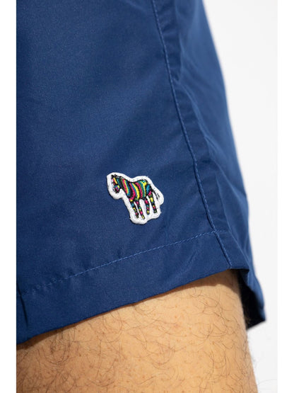 Zebra logo swim shorts
