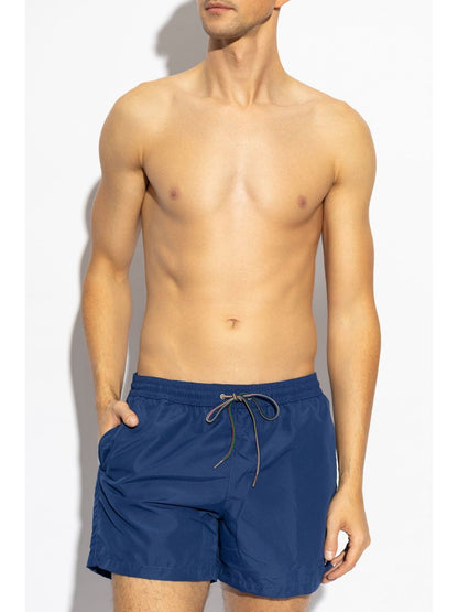 Zebra logo swim shorts