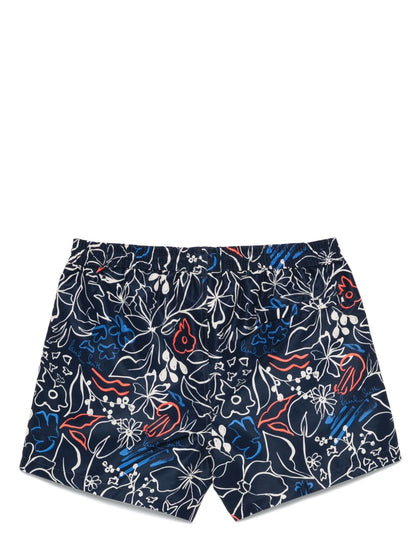 Floral print swim shorts