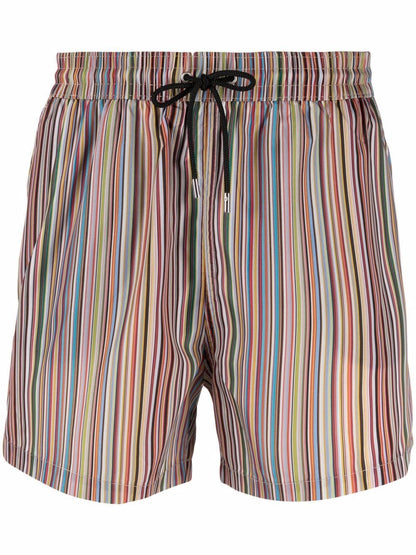 Signature stripe swim shorts