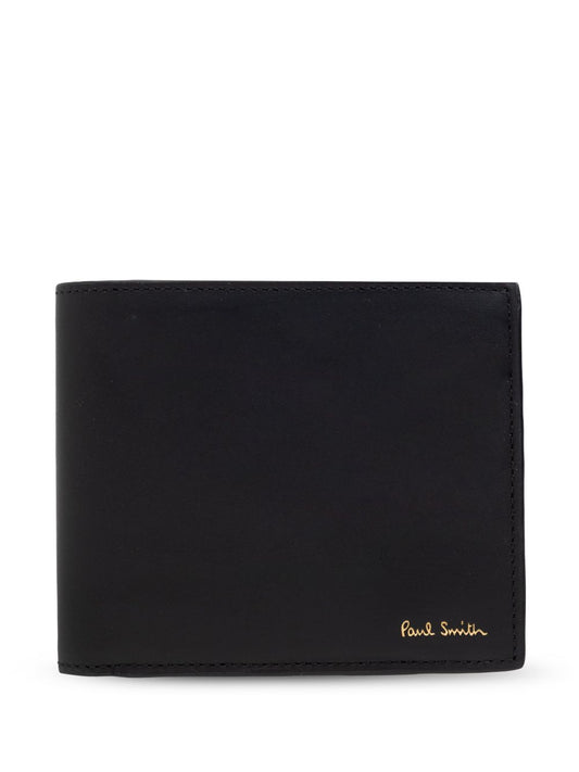 Printed leather wallet