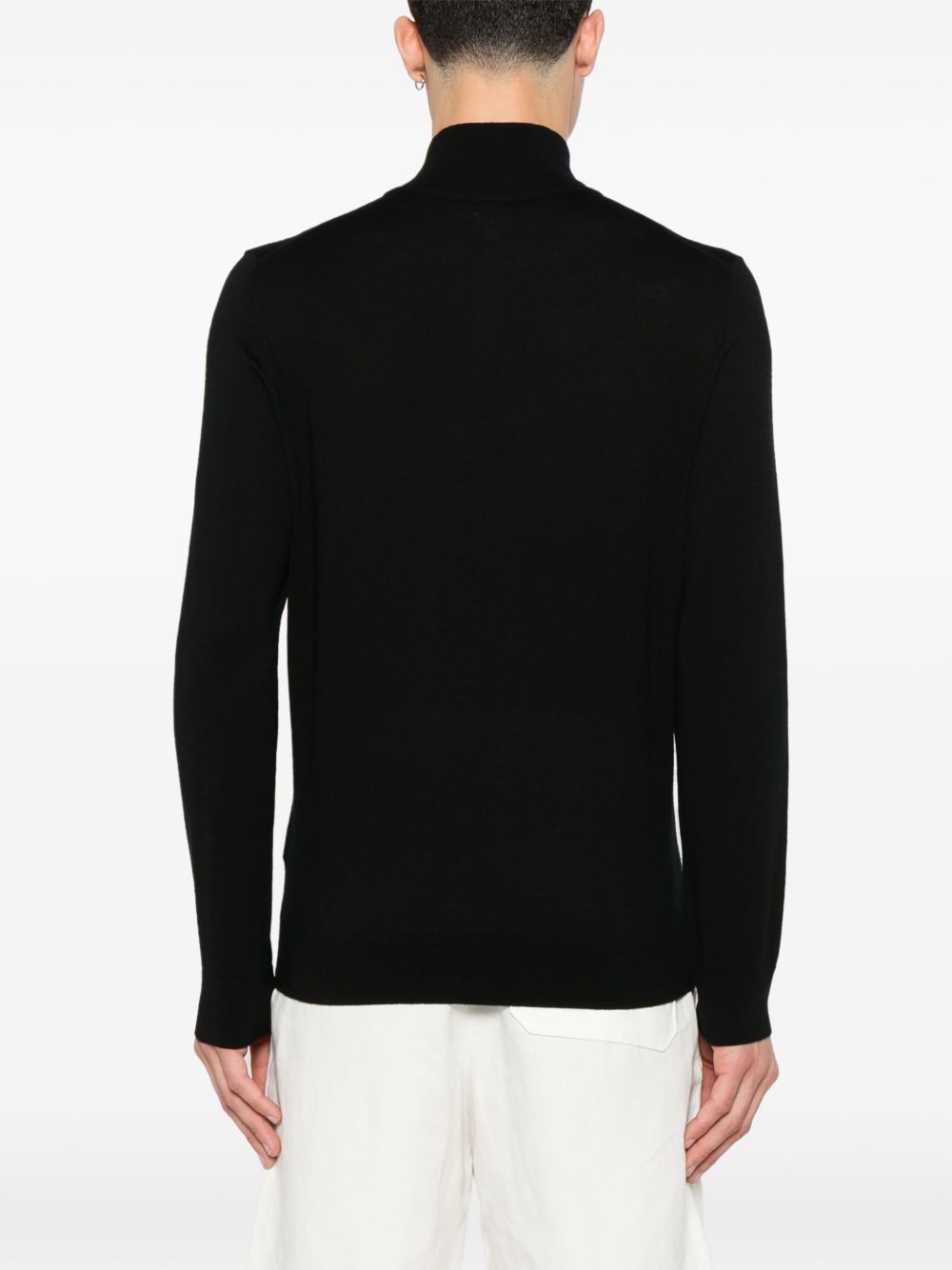 Wool zipped cardigan