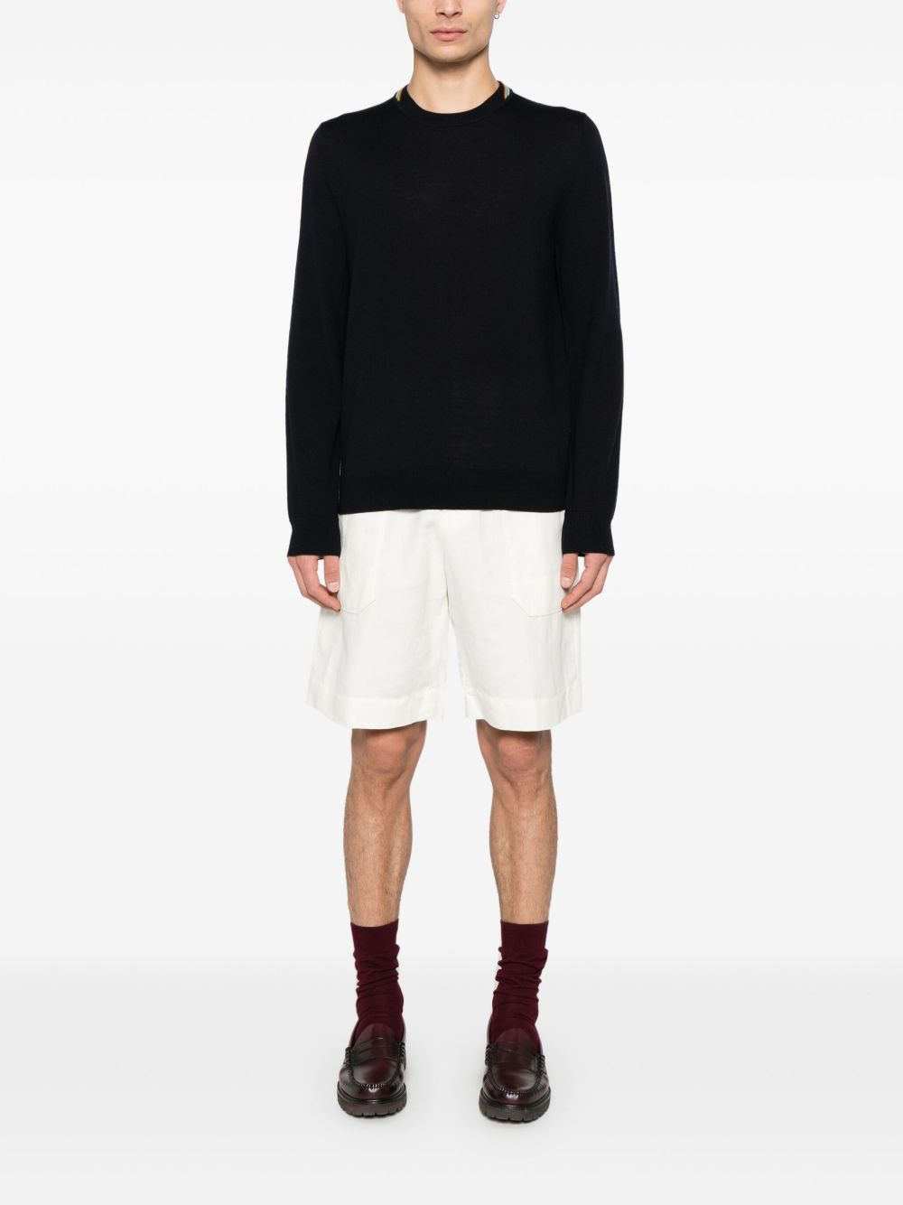 Wool crewneck sweater
