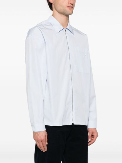 Zipped cotton shirt