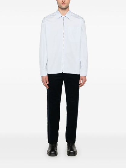 Zipped cotton shirt