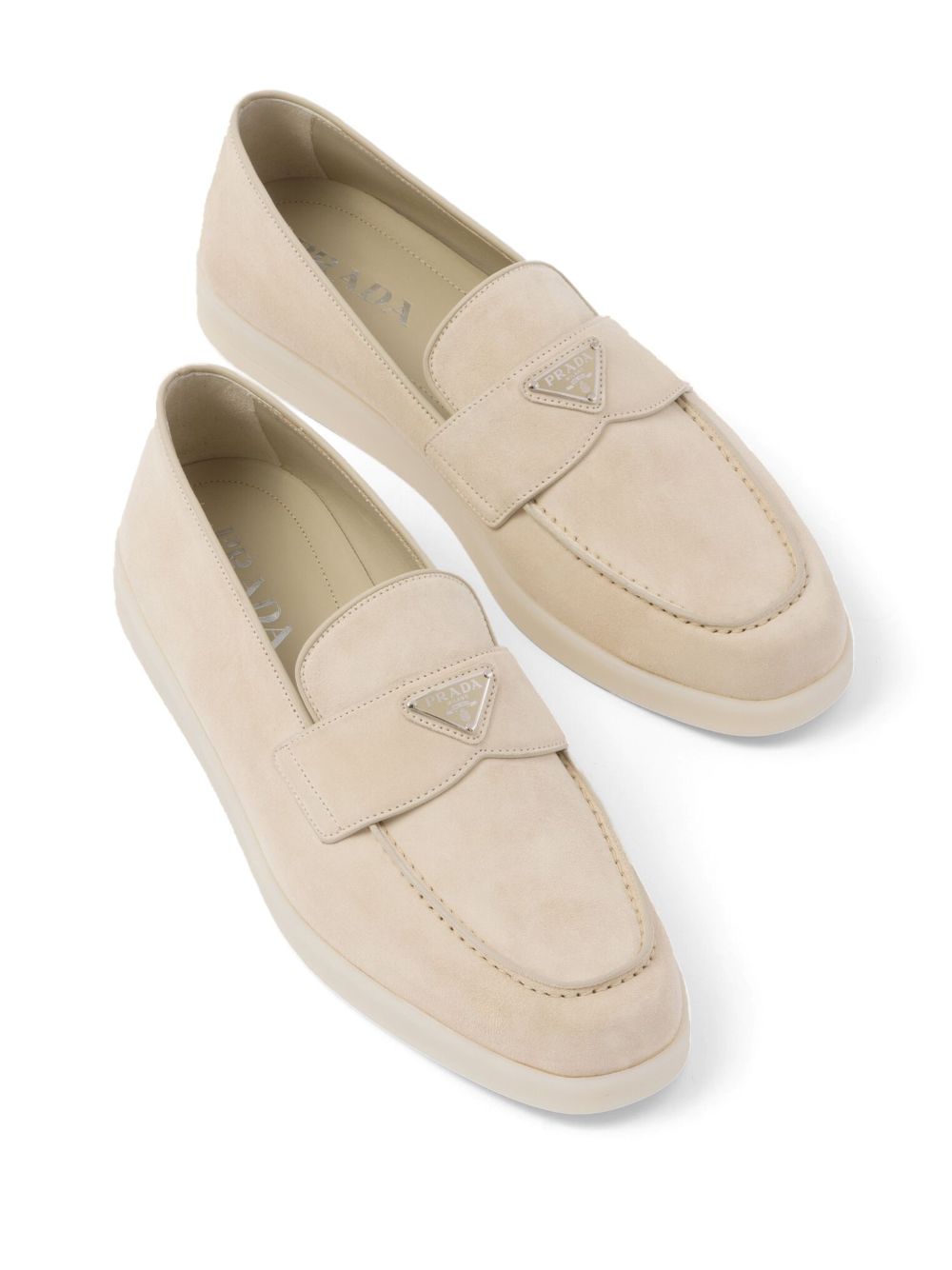 Suede leather loafers