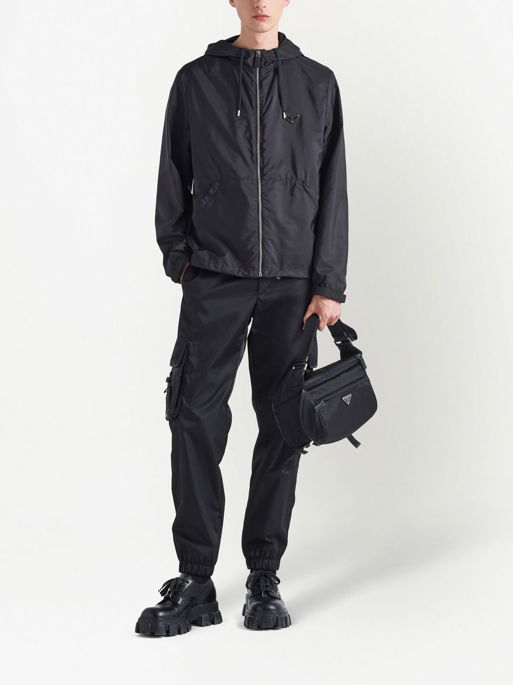 Re-nylon blouson jacket