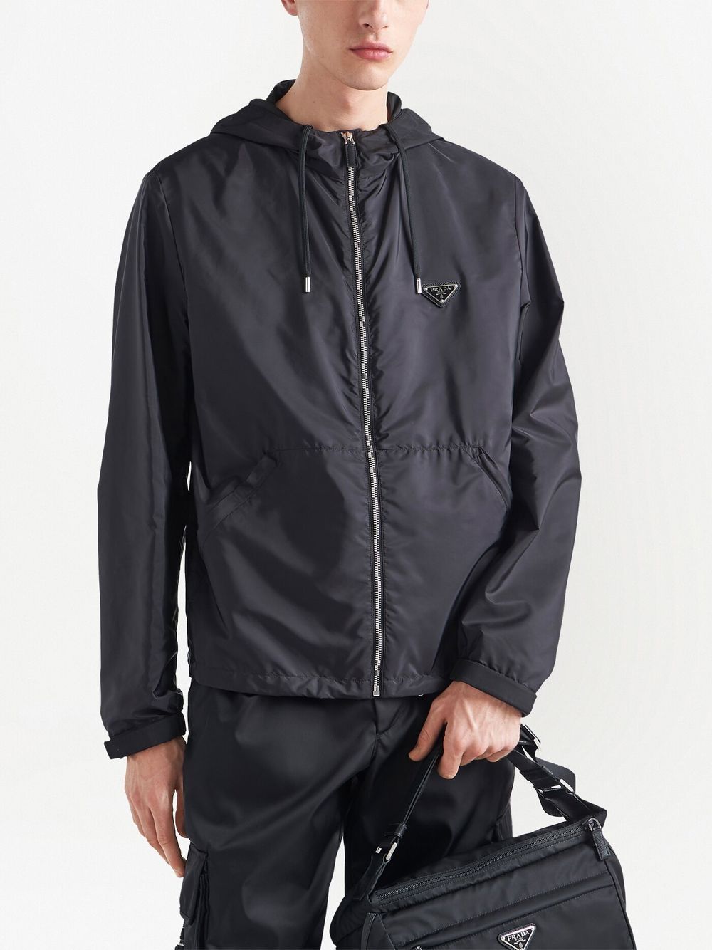 Re-nylon blouson jacket