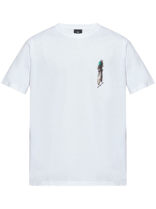 Cyclist silhouette cotton t-shirt