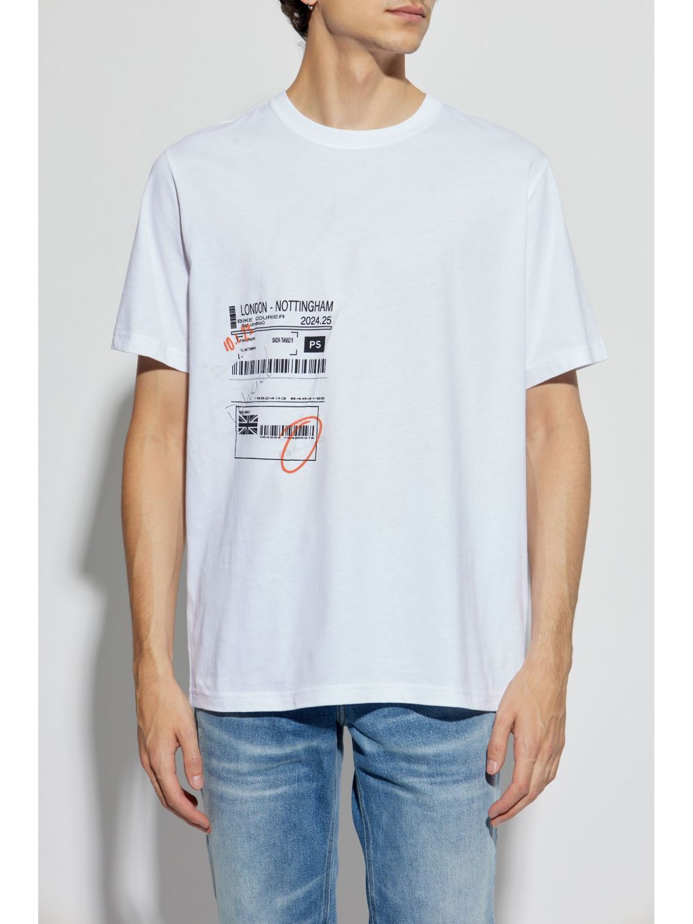 Ps barcode cotton t-shirt