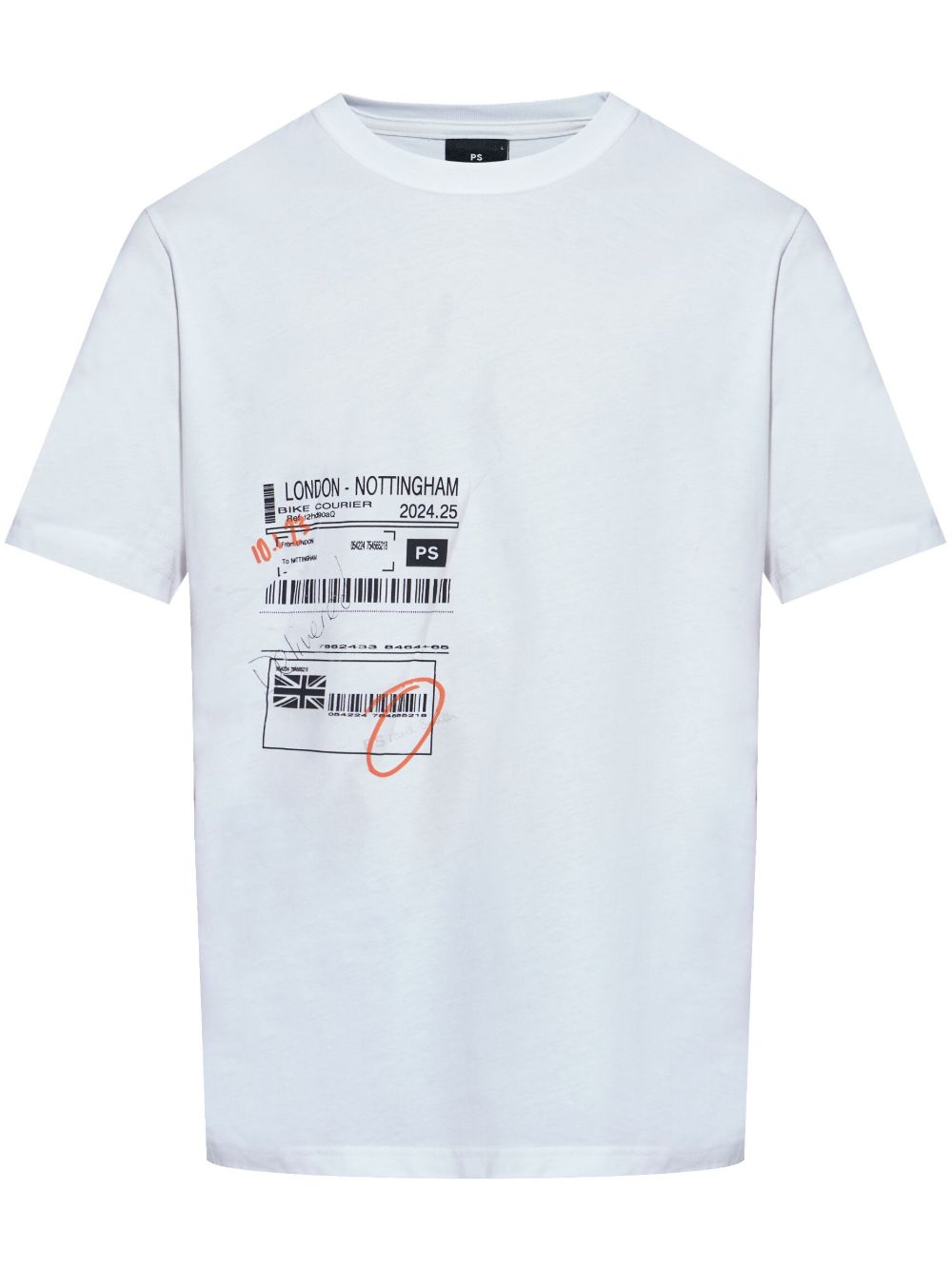 Ps barcode cotton t-shirt