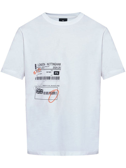 Ps barcode cotton t-shirt