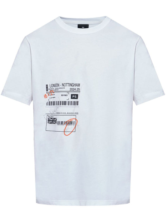 Ps barcode cotton t-shirt