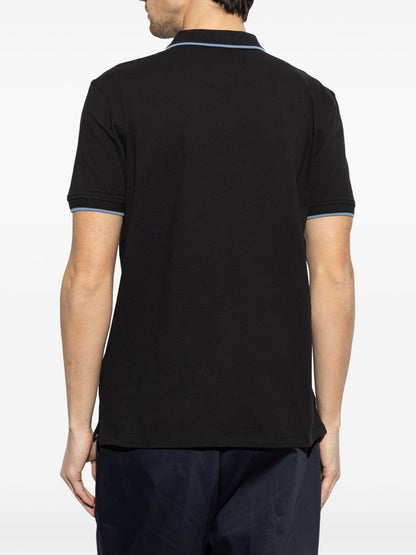 Zebra badge cotton polo shirt