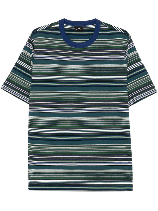 Striped cotton t-shirt