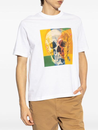Skull square cotton t-shirt