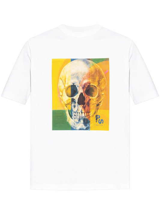 Skull square cotton t-shirt
