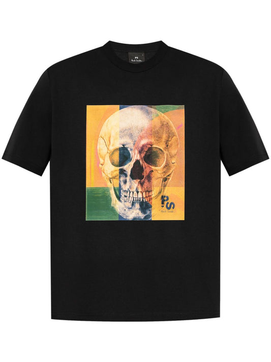 Skull square cotton t-shirt