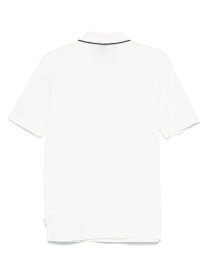 Button front cotton polo shirt