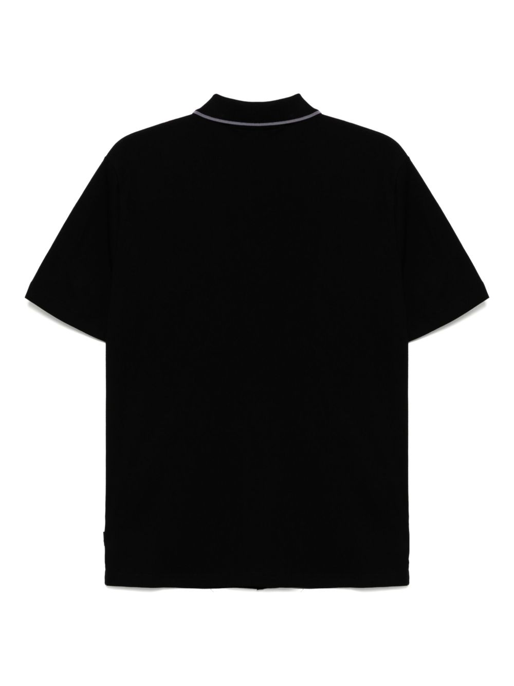 Button front cotton polo shirt
