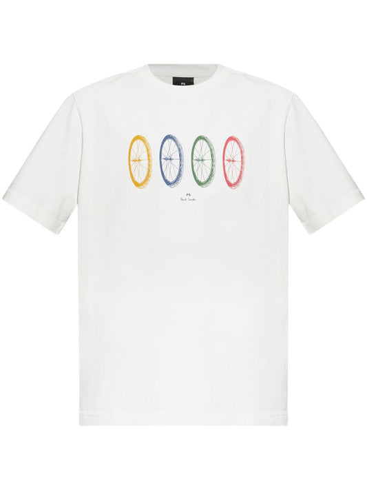 Bike tyres cotton t-shirt