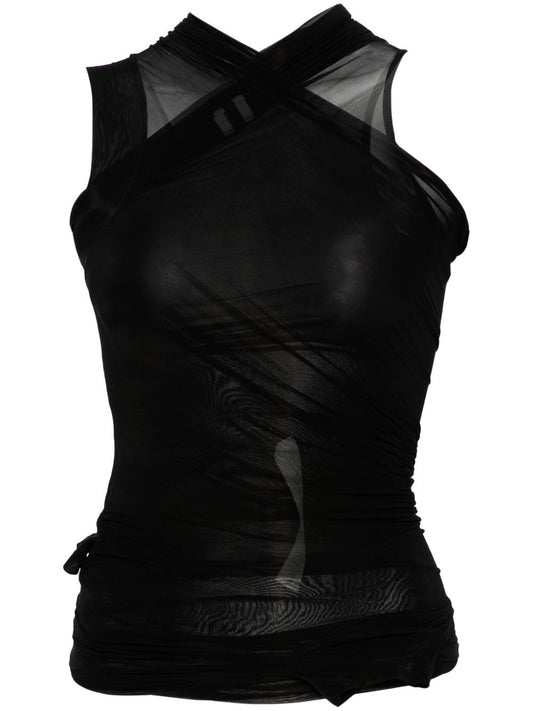 V-necked top