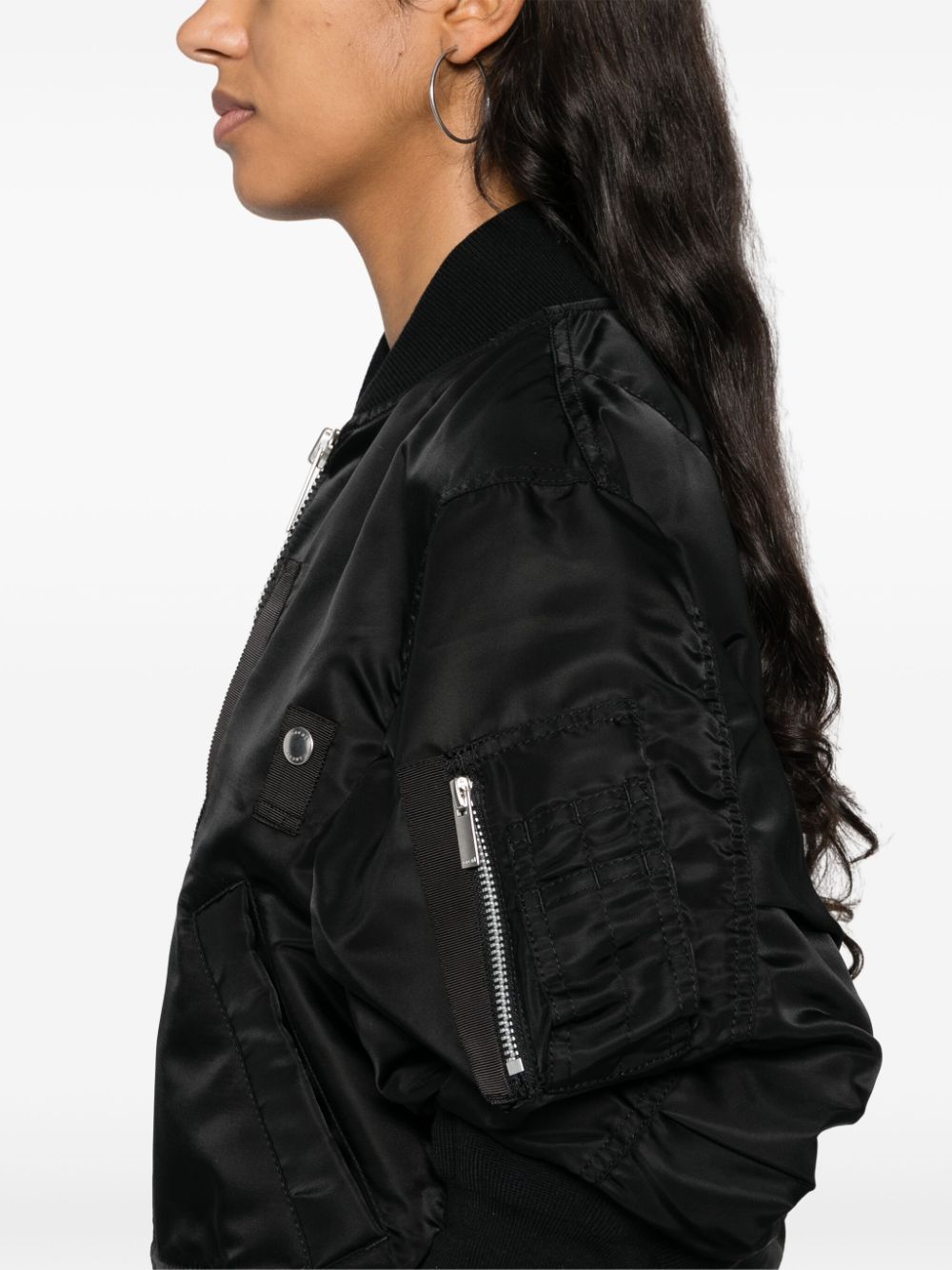 Nylon bomber jacket