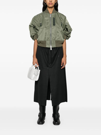 Nylon bomber jacket