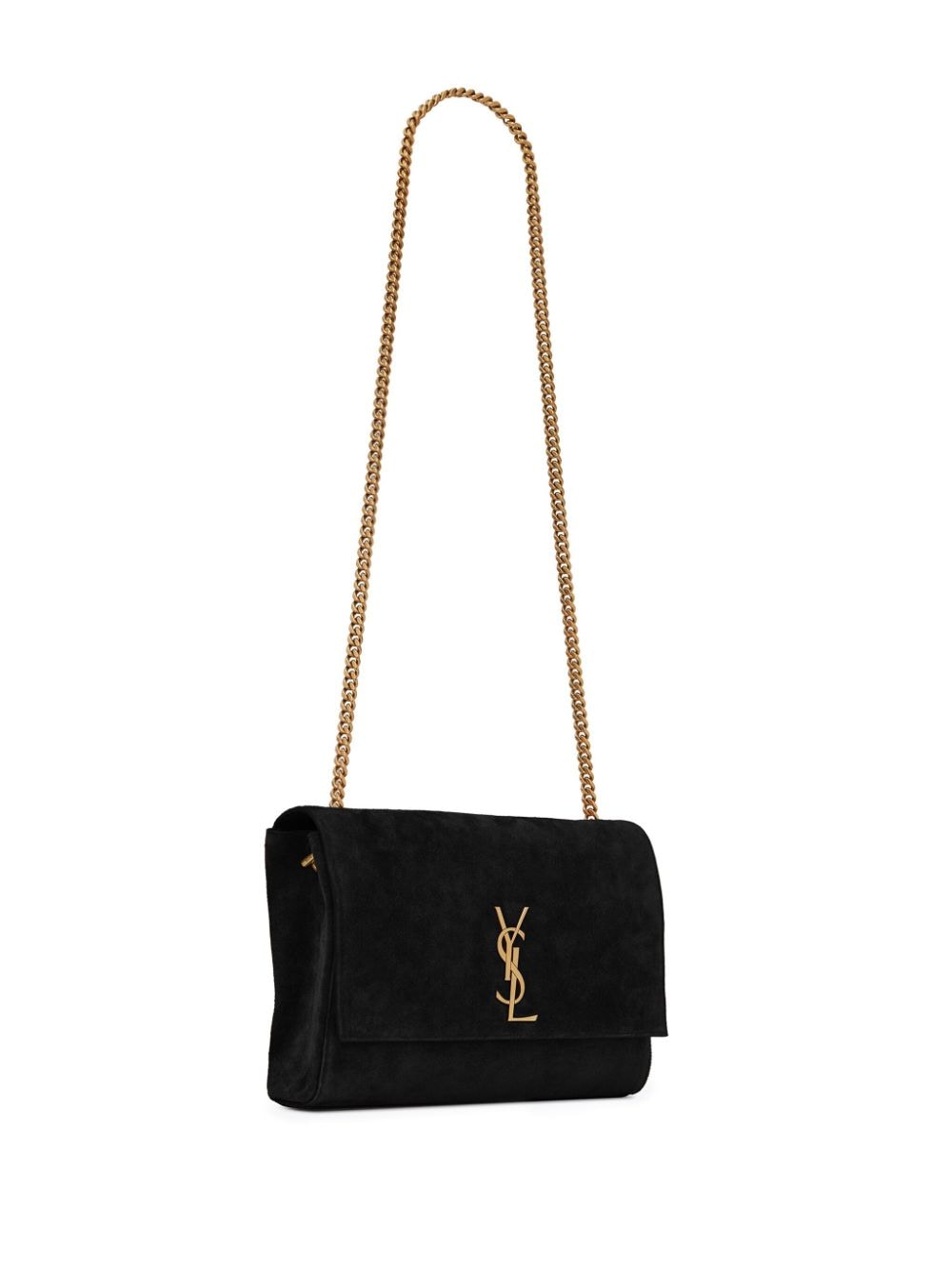 Kate suede leather medium shoulder bag