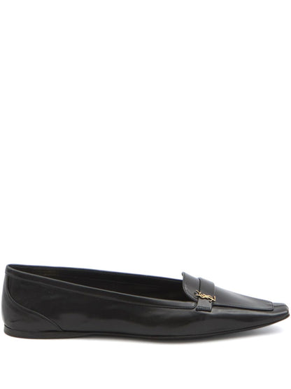 Poppy leather ballets