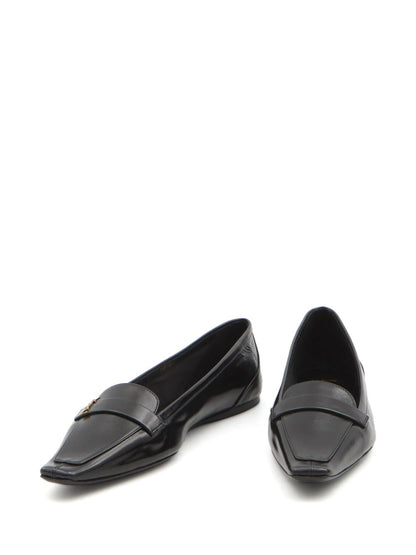 Poppy leather ballets