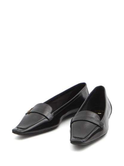 Poppy leather ballets