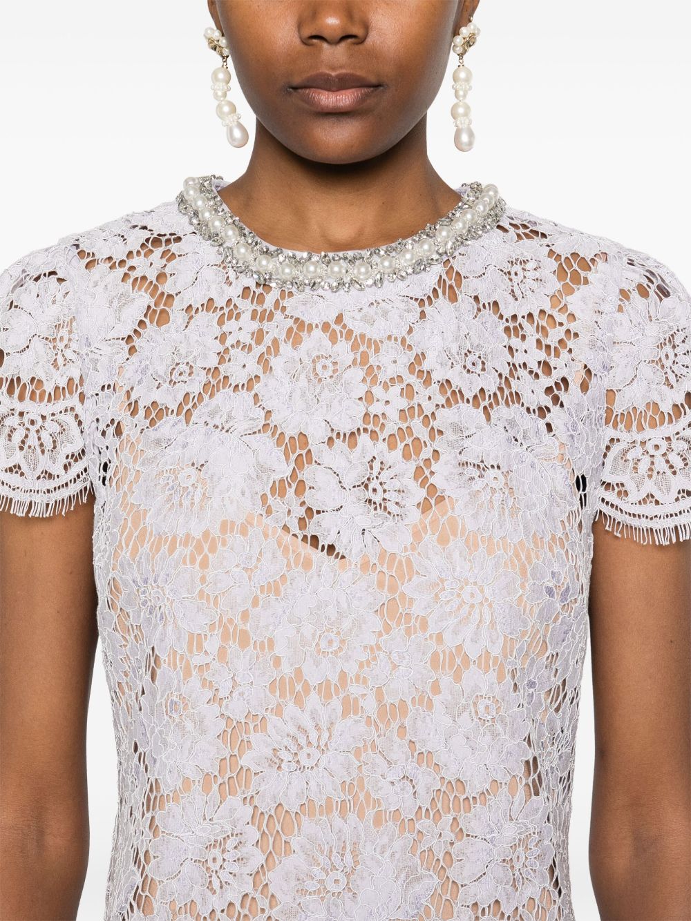 Lace mini dress
