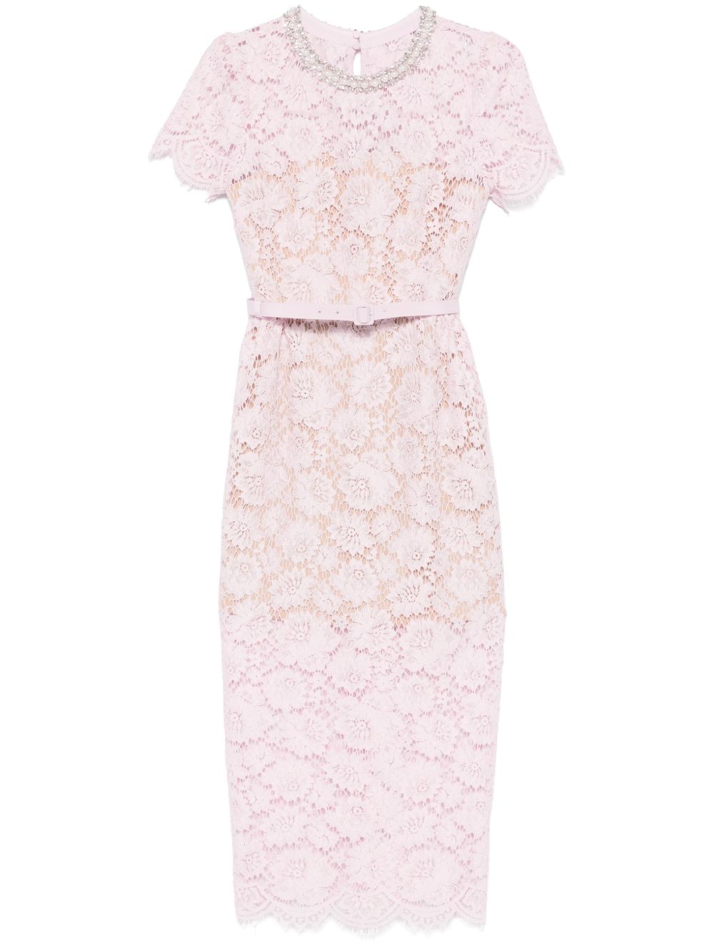 Lace midi dress