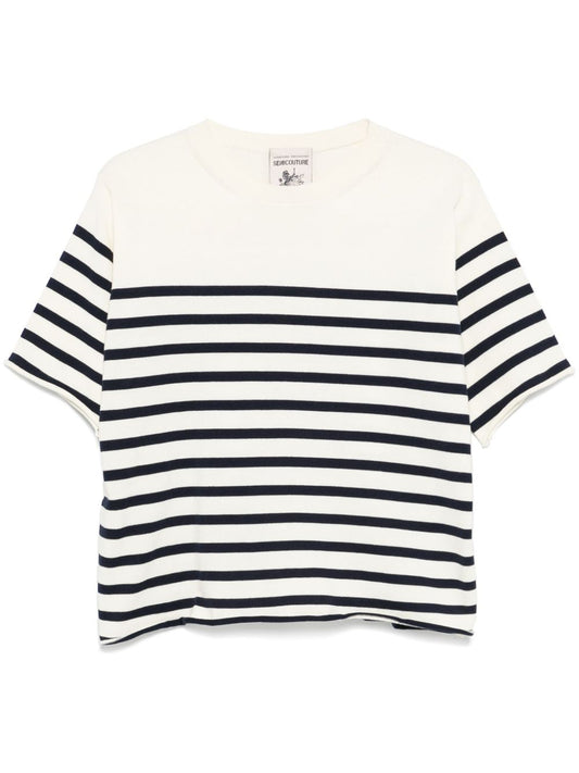 Ombeline striped cotton sweater