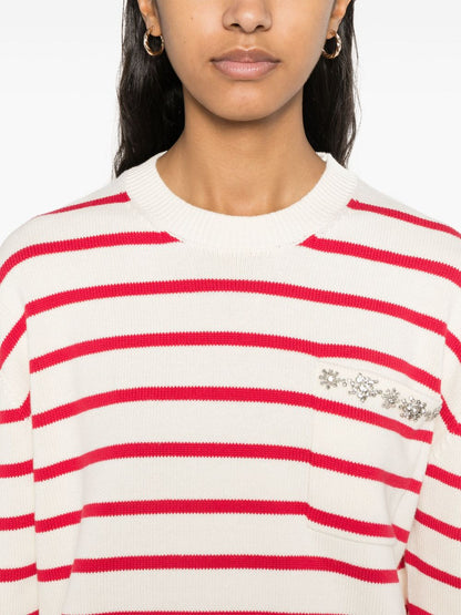 Rita striped cotton sweater
