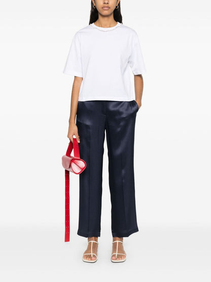 Embroidered cotton t-shirt