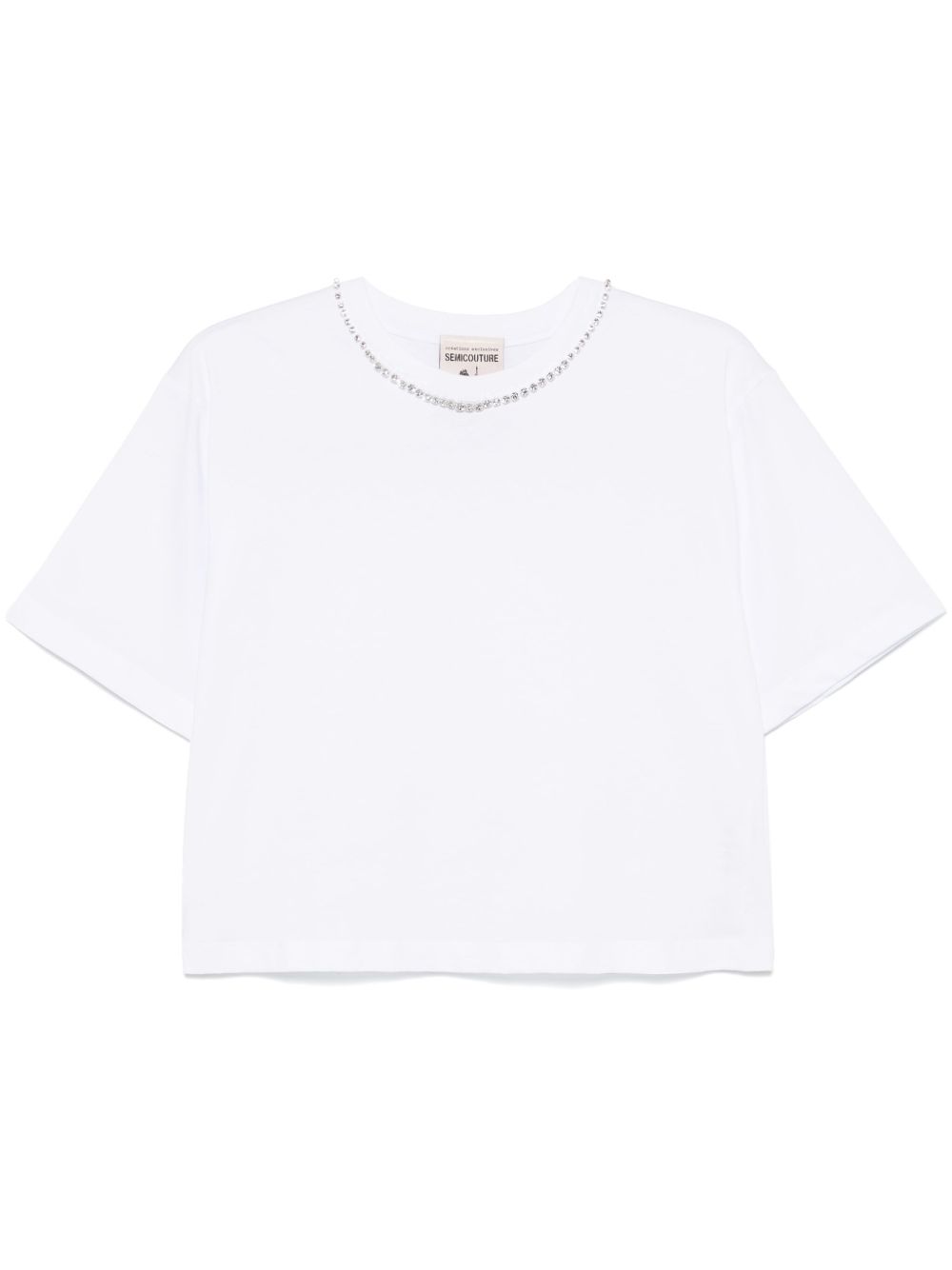 Embroidered cotton t-shirt