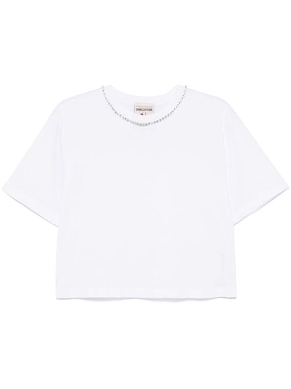 Embroidered cotton t-shirt