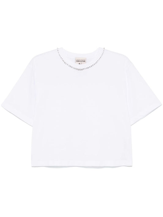 Embroidered cotton t-shirt