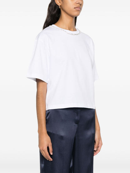 Embroidered cotton t-shirt
