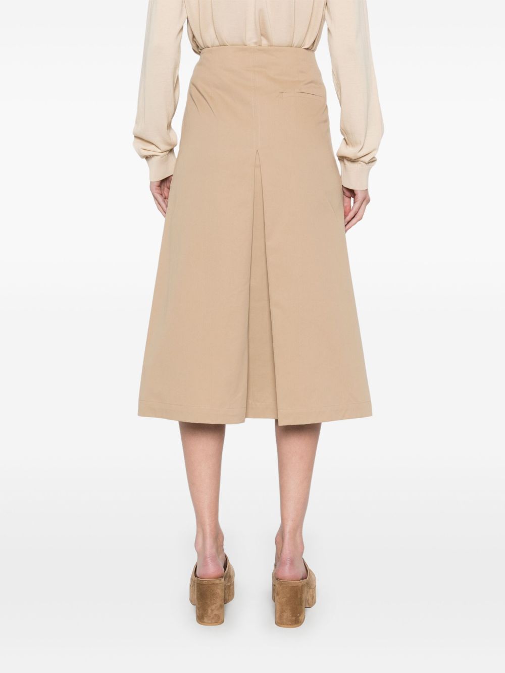 Mimi cotton midi skirt
