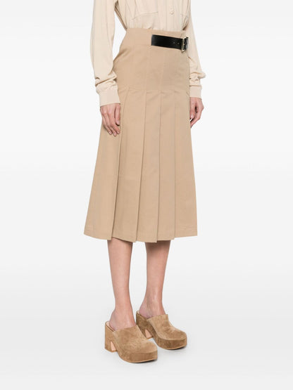 Mimi cotton midi skirt