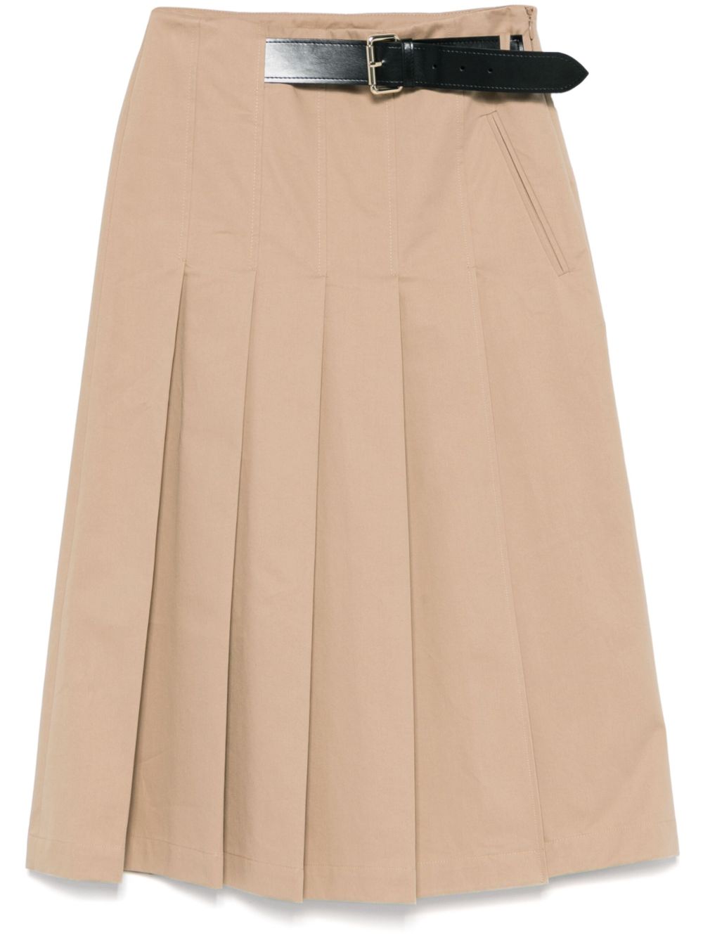 Mimi cotton midi skirt