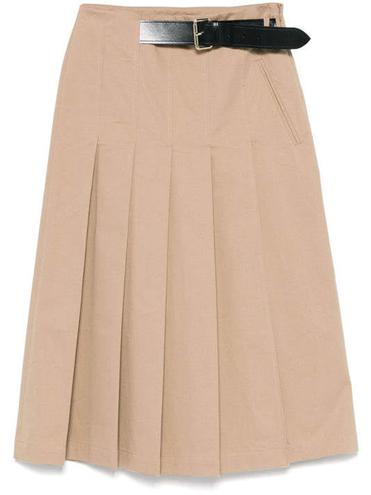 Mimi cotton midi skirt