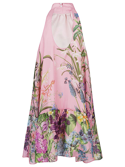 Bonnie printed silk dress