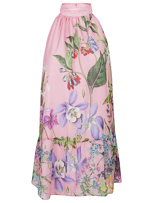 Bonnie printed silk dress